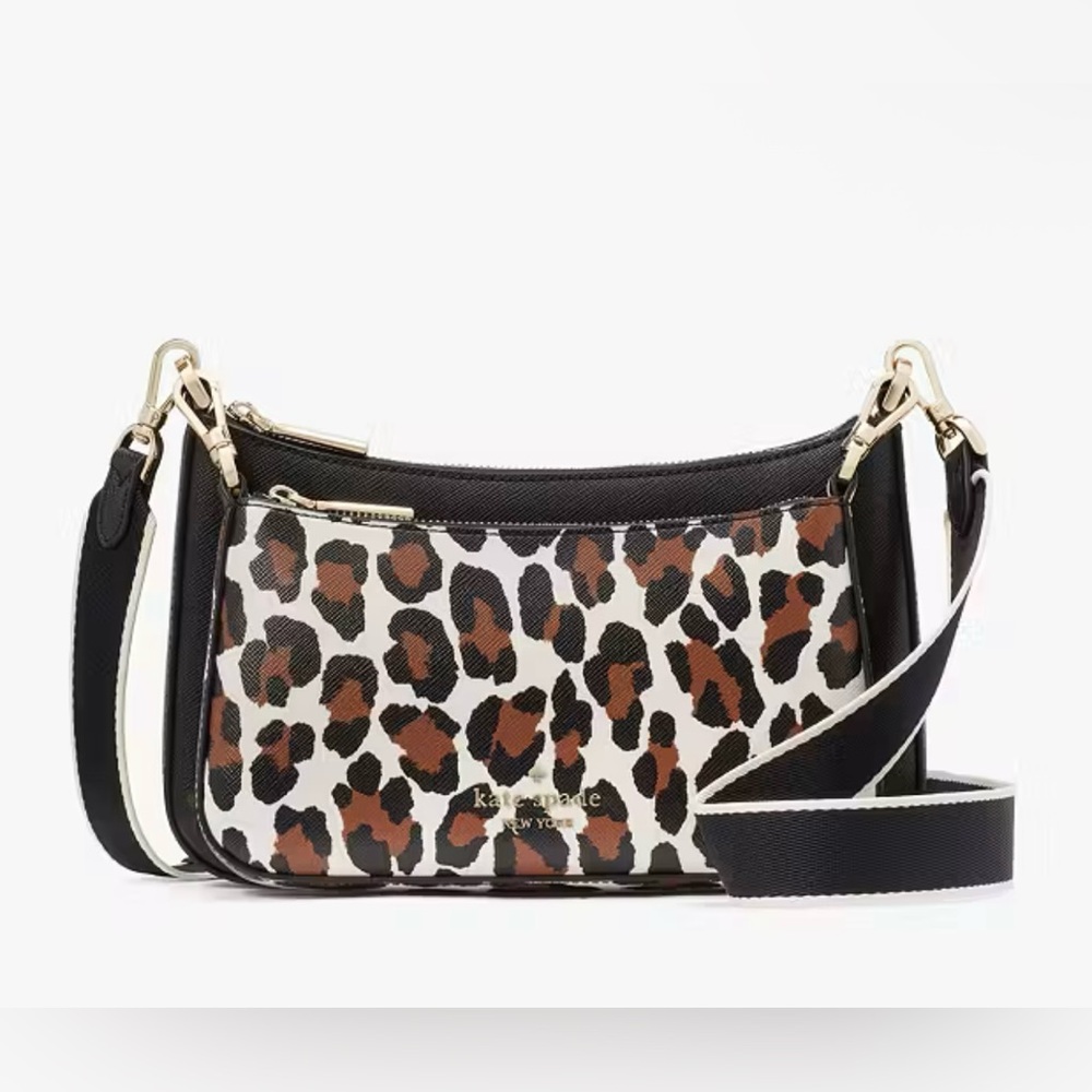 Kate Spade Duet Leopard Crossbody Bag